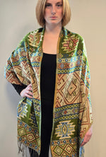 Viscose Jacquard Reversible Shawl