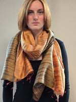 Raw Silk Textured woven scarves