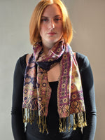 Viscose Jacquard Reversible Scarves