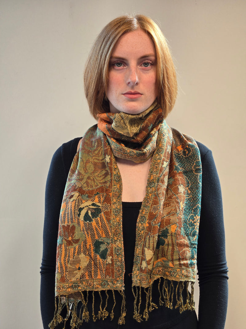 Viscose Jacquard Reversible Scarves