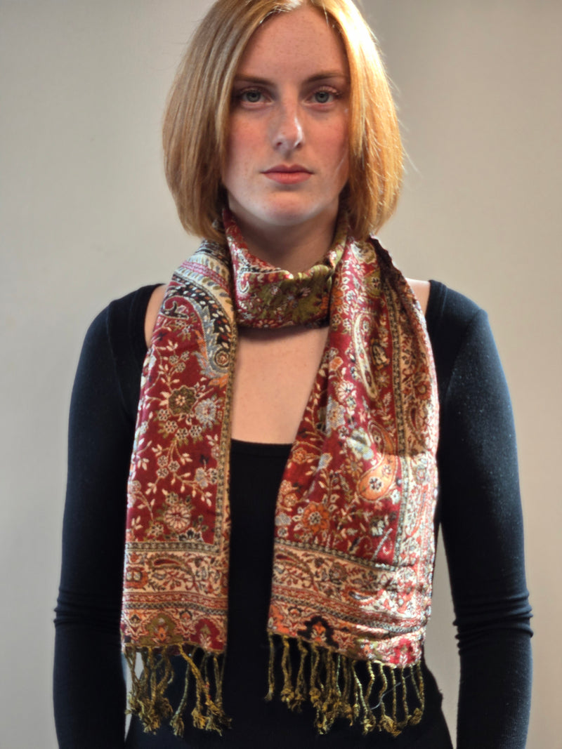 Viscose Jacquard Reversible Scarves