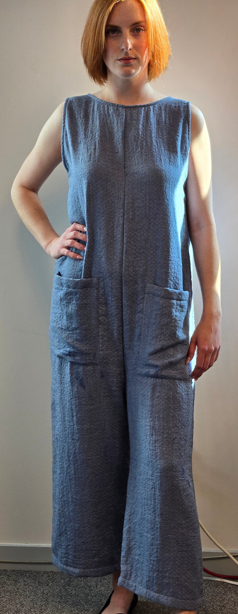 Sleeveless, Zipper pockets Jumpsuit