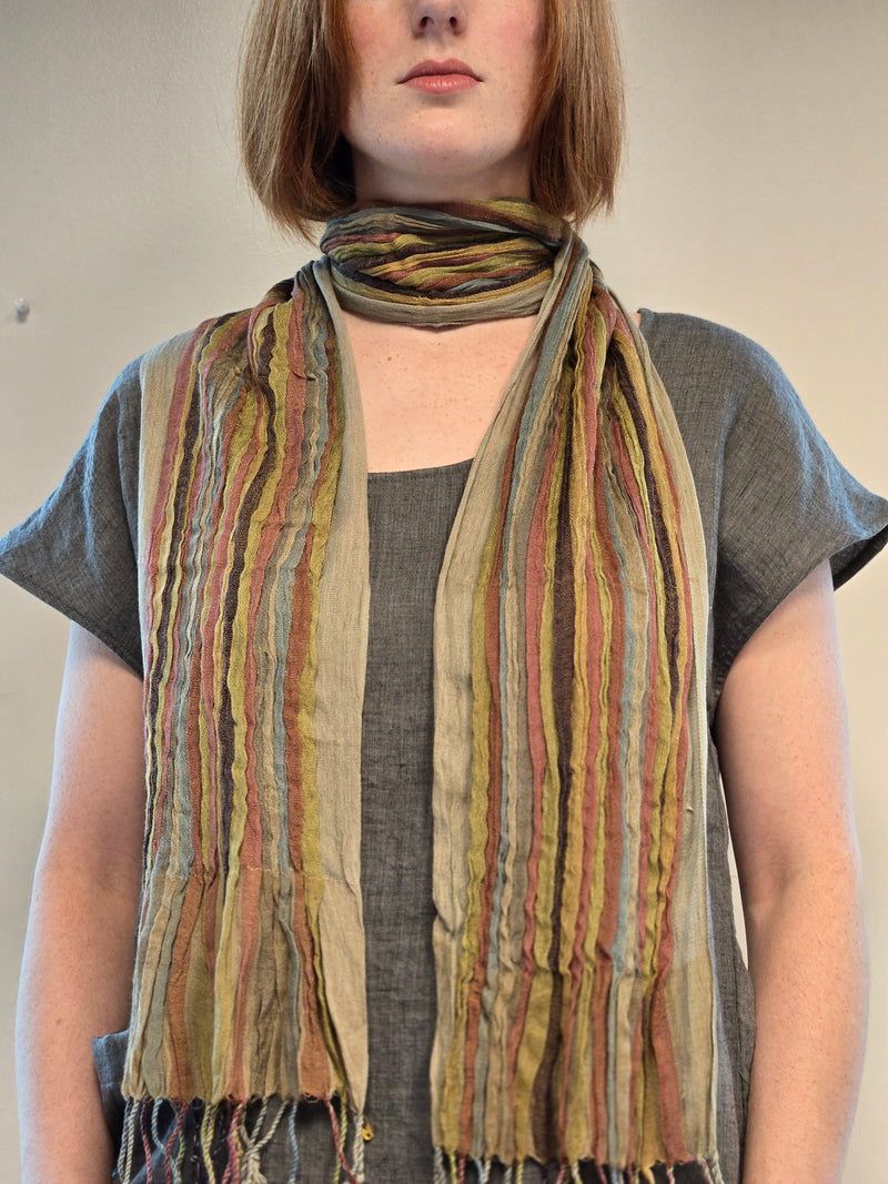 Cotton Pleated Scarves