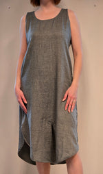 Textured Dress with back and front slit