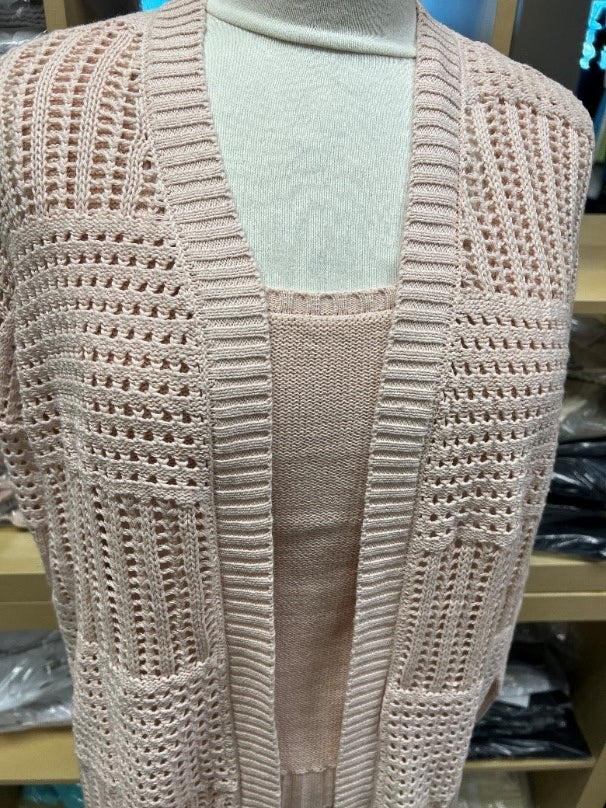 Mesh long Cardi