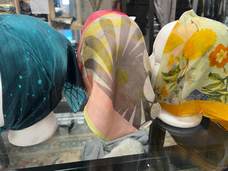 Printed head scarves