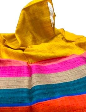 Textured Raw Silk scarves
