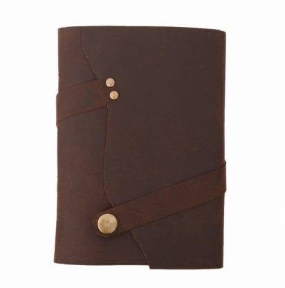 Handmade Leather Journal with Button Closure