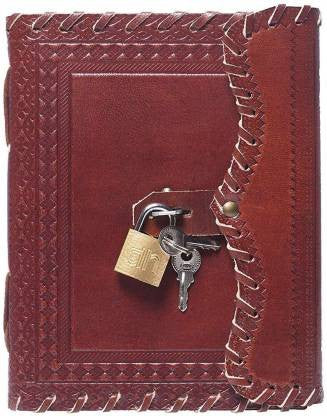 Handmade Leather Journal with Lock Details