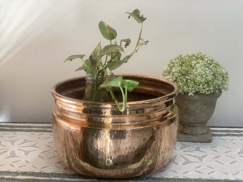 P-TAL Handmade Brass Planter- Small