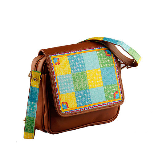 Ethnic Pattern 5- Messenger Sling ( Colourful Windows)