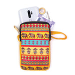 Elephant Pattern Mobile Sling  Pouch