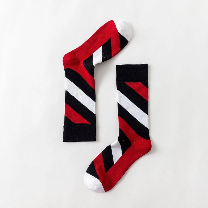 Pure Cotton Striped Unisex Socks