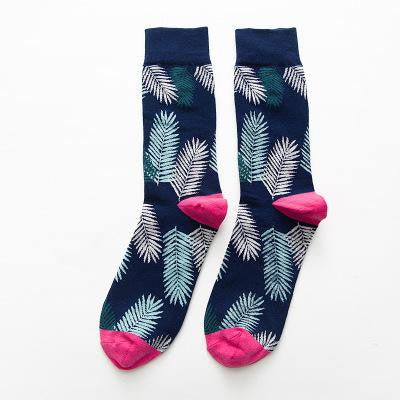 Pure Cotton Leaves Unisex Socks