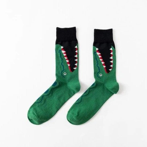 Pure Cotton Crocodile Unisex Socks