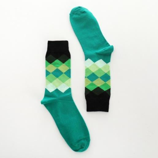 Pure Cotton Geometric Unisex Socks