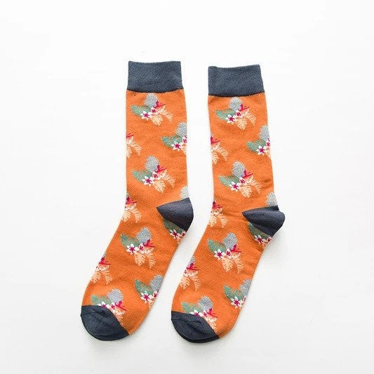 Pure Cotton Floral Unisex Socks