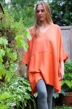 Oversized Tunic With Front Pockets