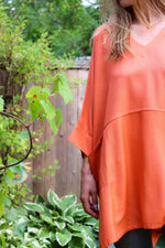 Oversized Tunic With Front Pockets