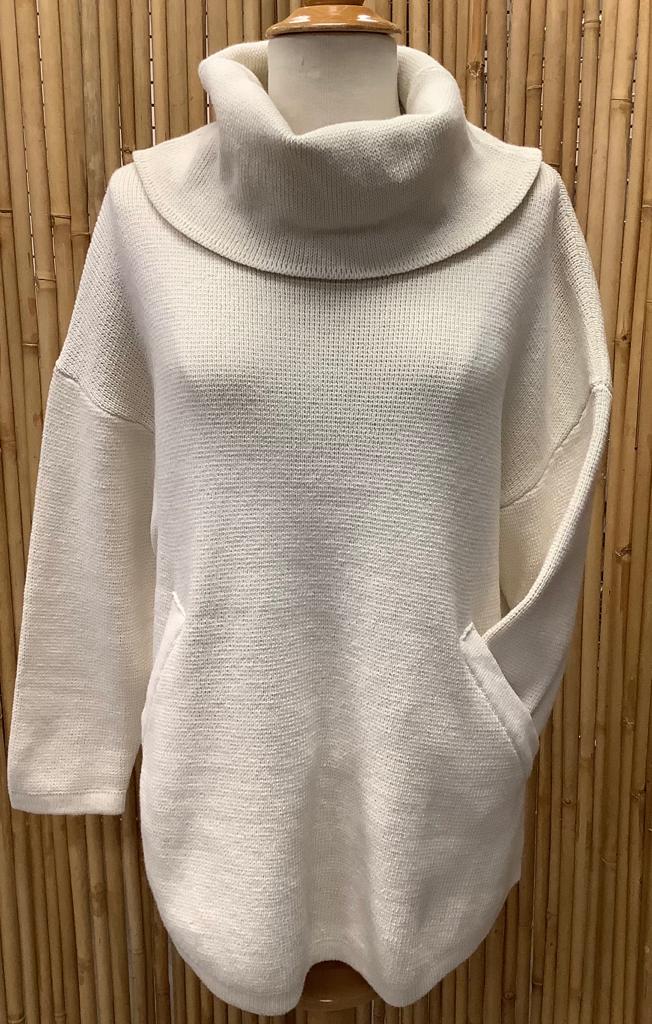 Cowl Neck Tunic With Pockets