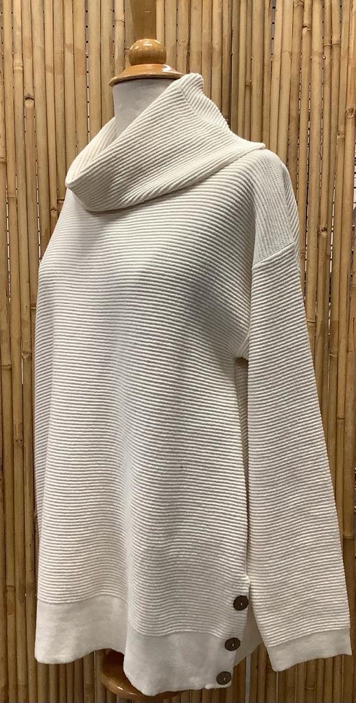 Cowl Neck with Side button